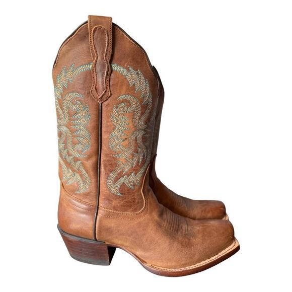 Nocona Bluebonnet Snip Toe Cowboy Boot Women size 8.5 B - Picture 1 of 12